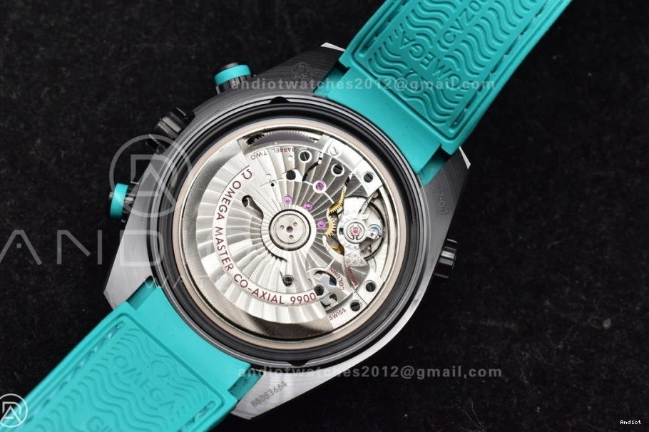 on Chrono Dial Ceramic Deep M+SF Strap Black A9900 Best Master Ocean 1:1 Planet Edition Rubber Blue Black 0103